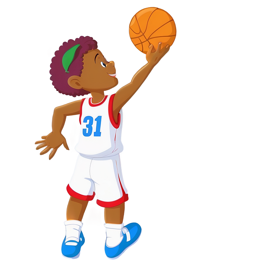 Cartoon Playing Basketball Png Pwf PNG Image