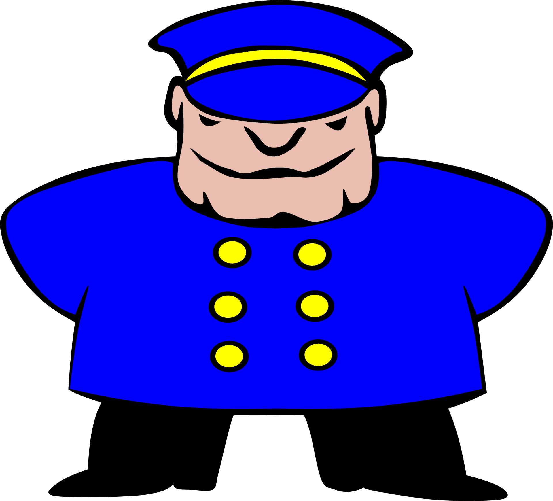 Cartoon Police Officer Illustration PNG Image