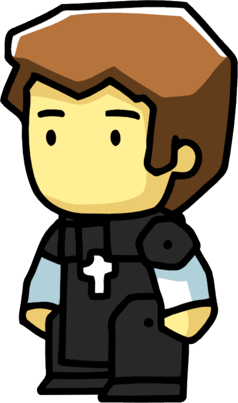 Cartoon Priest Character PNG Image