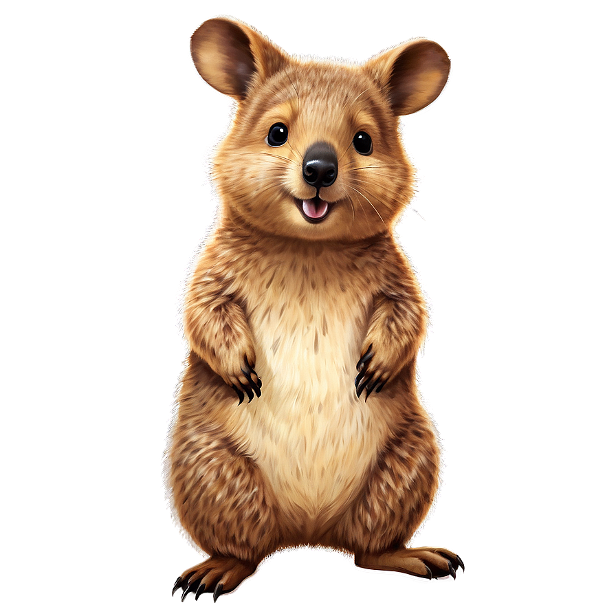 Cartoon Quokka Illustration Png 06242024 PNG Image