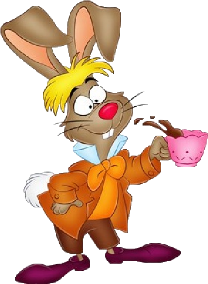 Cartoon Rabbit Painting Easter Egg PNG Image