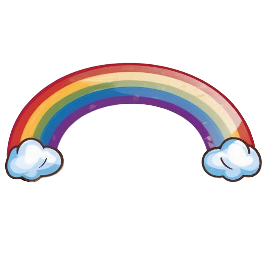 Cartoon Rainbow Illustration Png 06252024 PNG Image