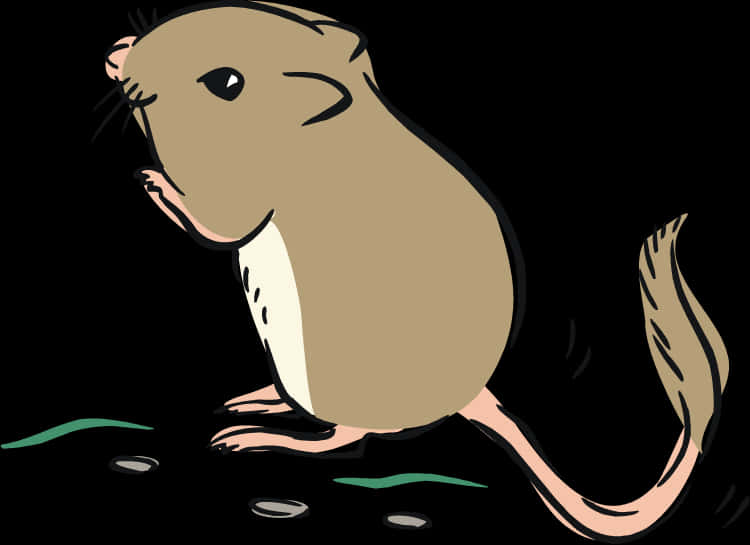 Cartoon Rat Illustration PNG Image