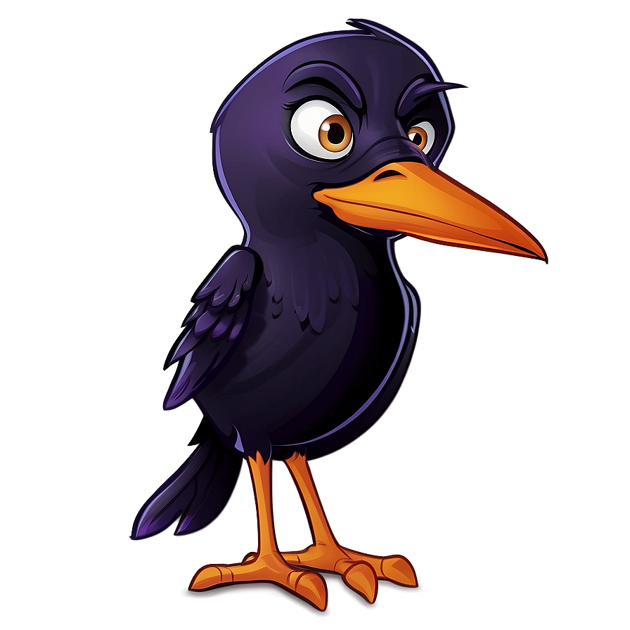 Cartoon Raven Character Png 34 PNG Image