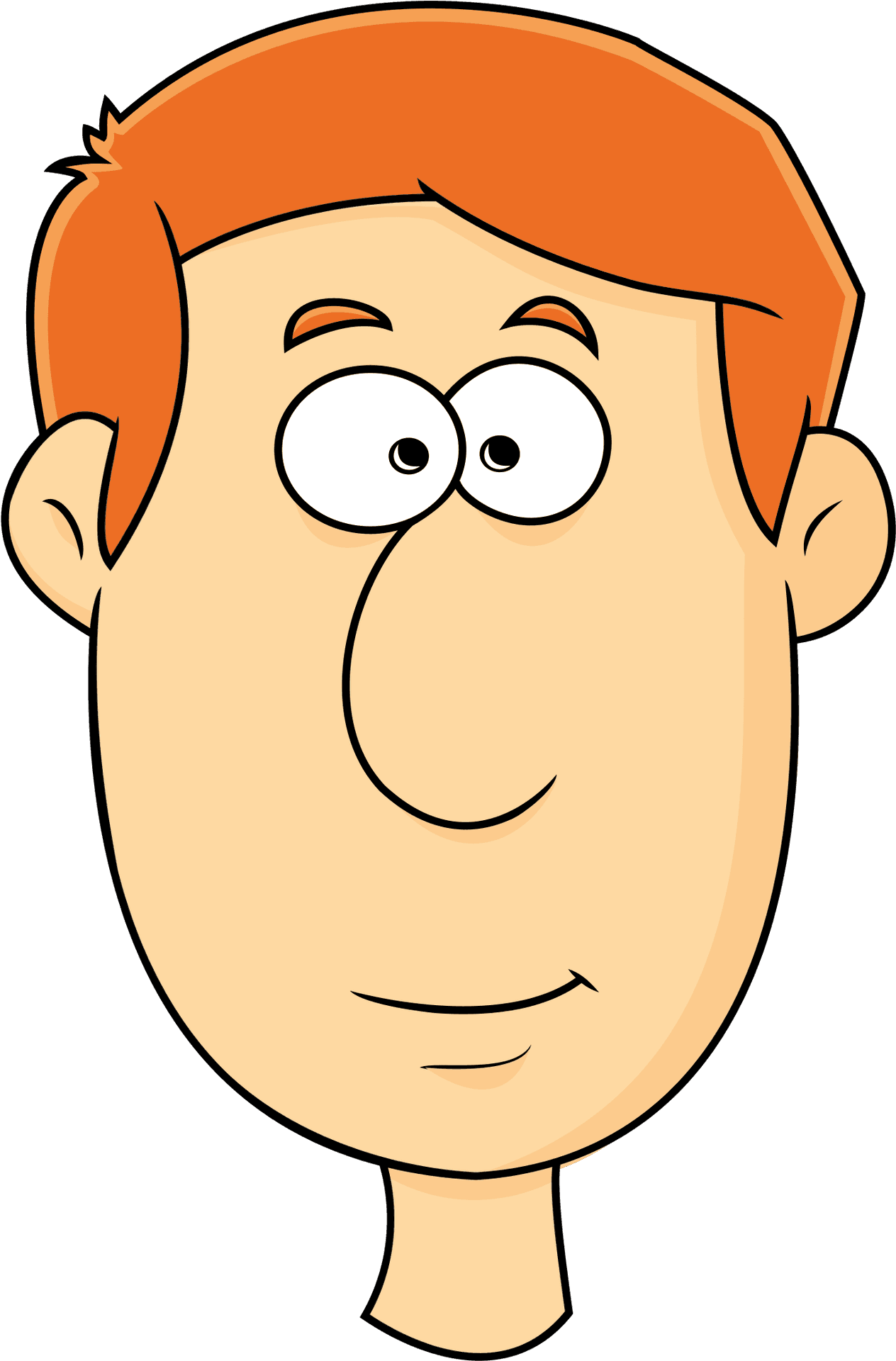 Cartoon Redhead Man Clipart PNG Image