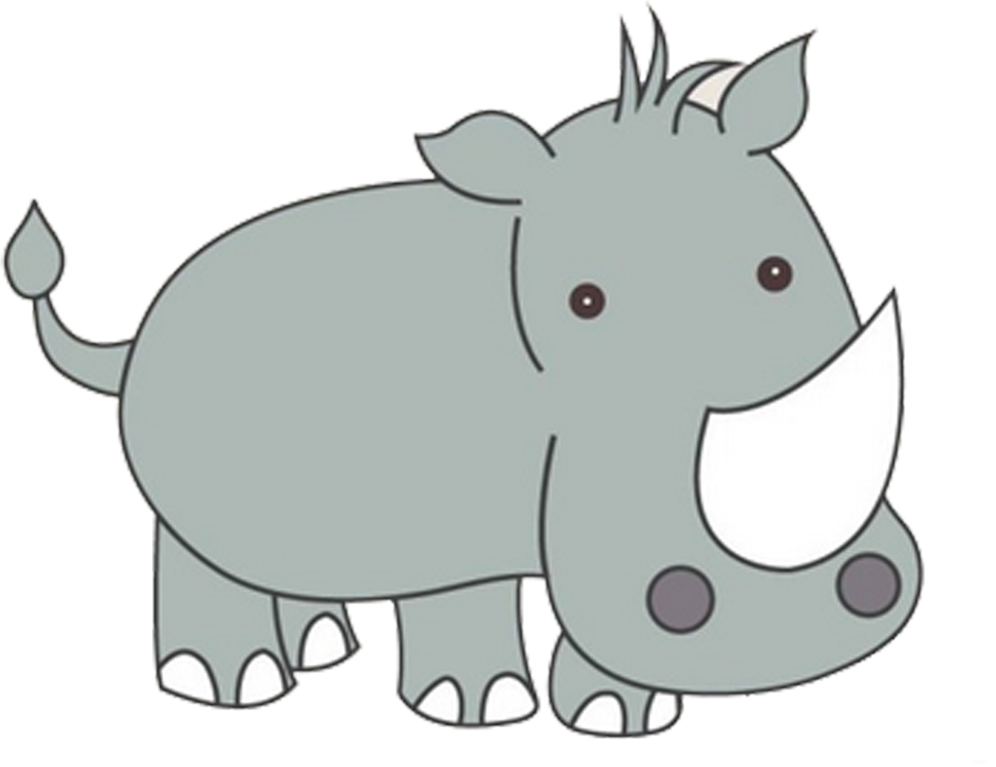 Cartoon_ Rhino_ Illustration.png PNG Image