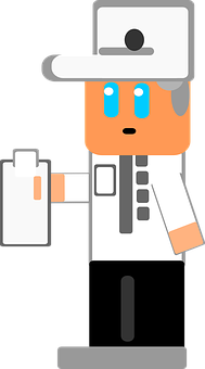 Cartoon Robot Chef Vector PNG Image