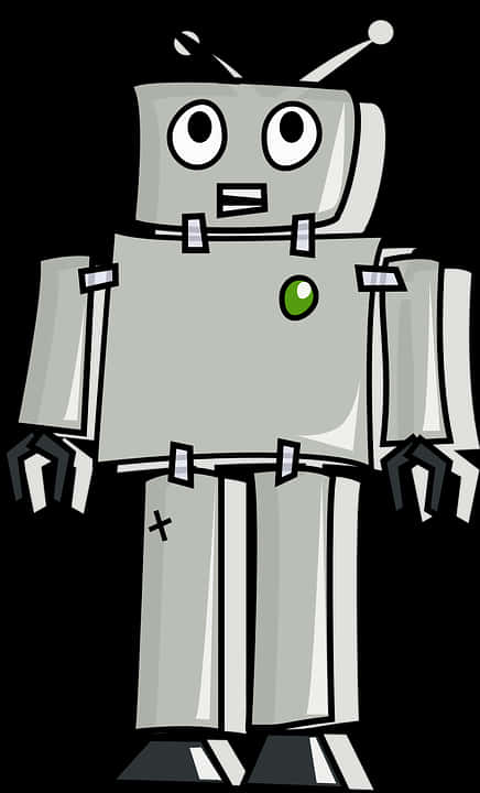 Cartoon Robot Illustration PNG Image