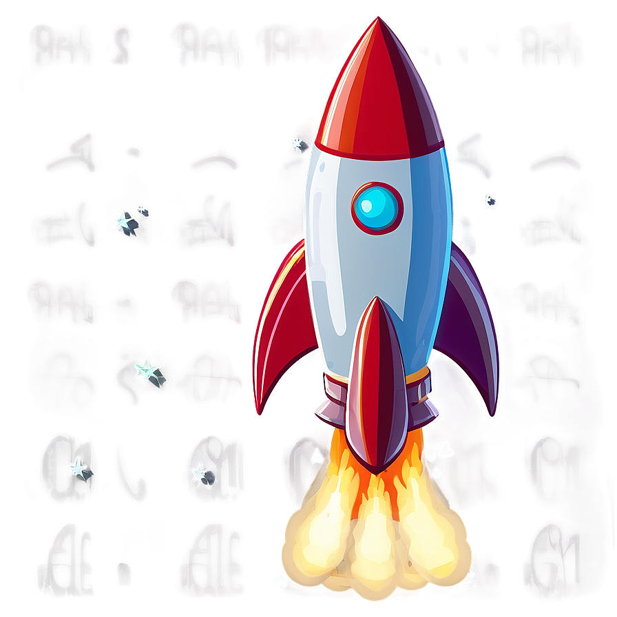 Cartoon Rocket Fire Png Lch30 PNG Image