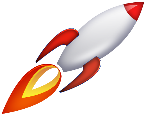 Cartoon Rocket Illustration PNG Image