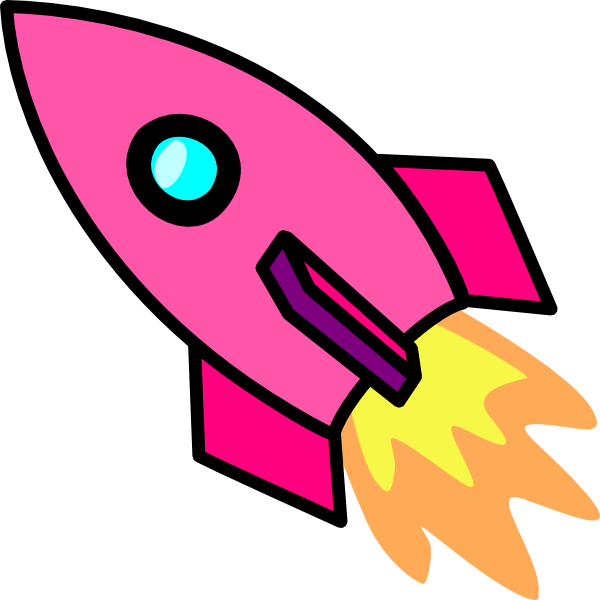 Cartoon Rocket Launch.png PNG Image