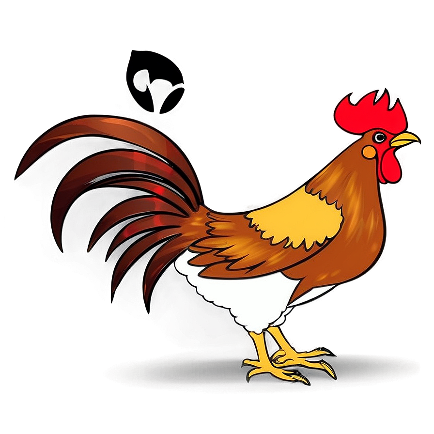 Cartoon Rooster Design Png 05242024 PNG Image