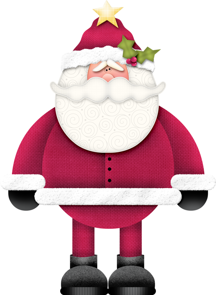 Cartoon Santa Claus Transparent Background PNG Image