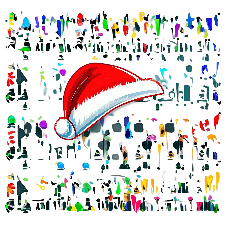 Cartoon Santa Hat Vector Png Vru PNG Image