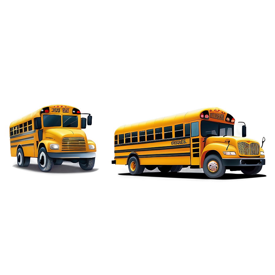 Cartoon School Bus Illustration Png Ytk PNG Image