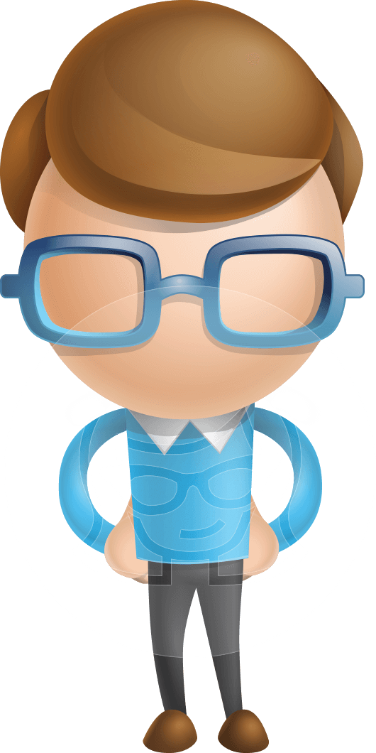 Cartoon Scientist Character.png PNG Image