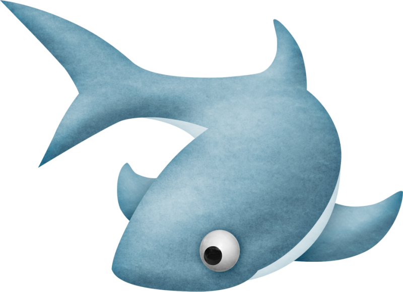 Cartoon Shark Illustration PNG Image