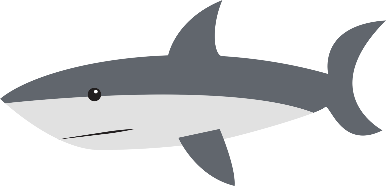 Cartoon Shark Side View PNG Image