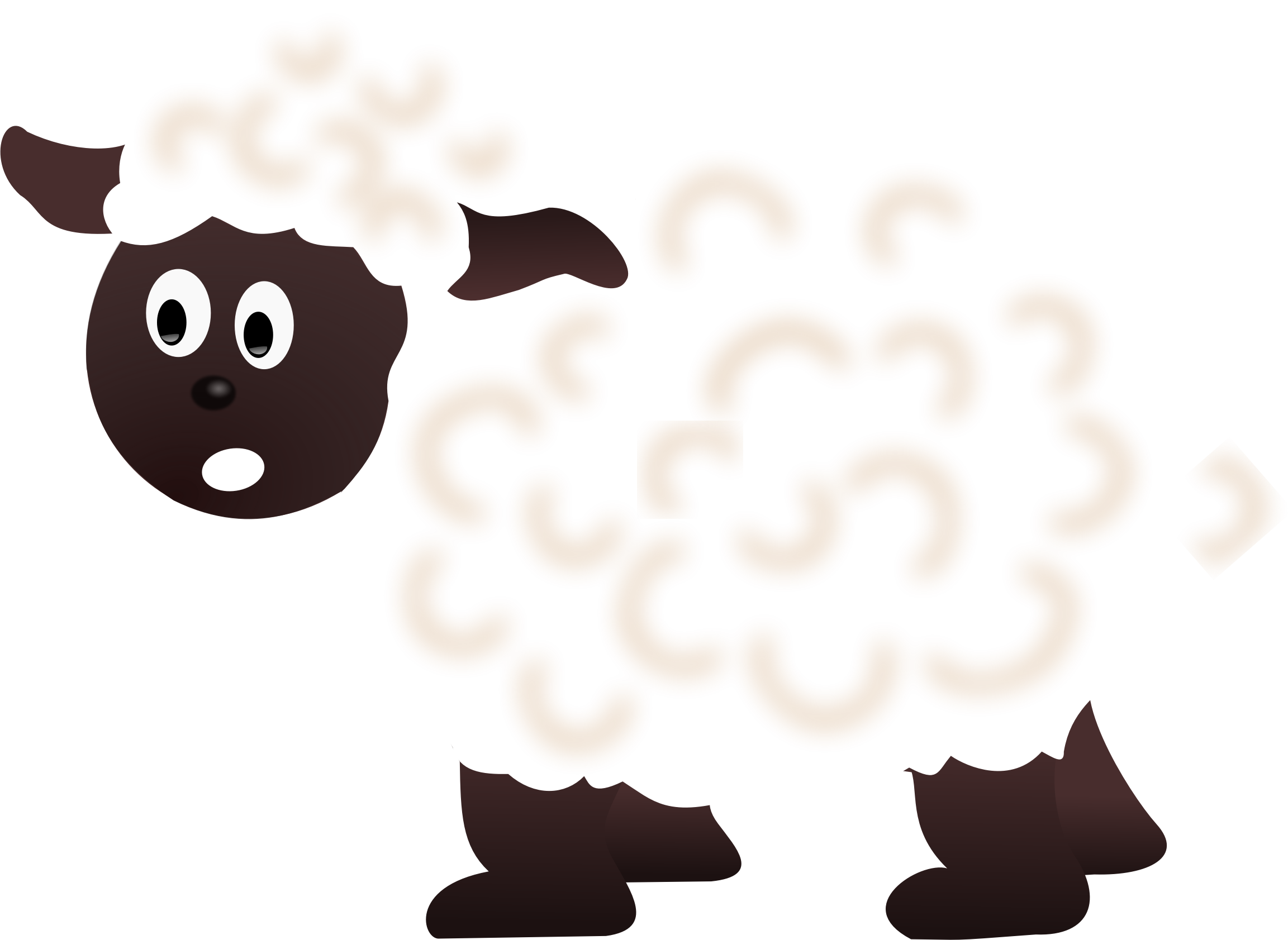 Cartoon Sheep Illustration PNG Image