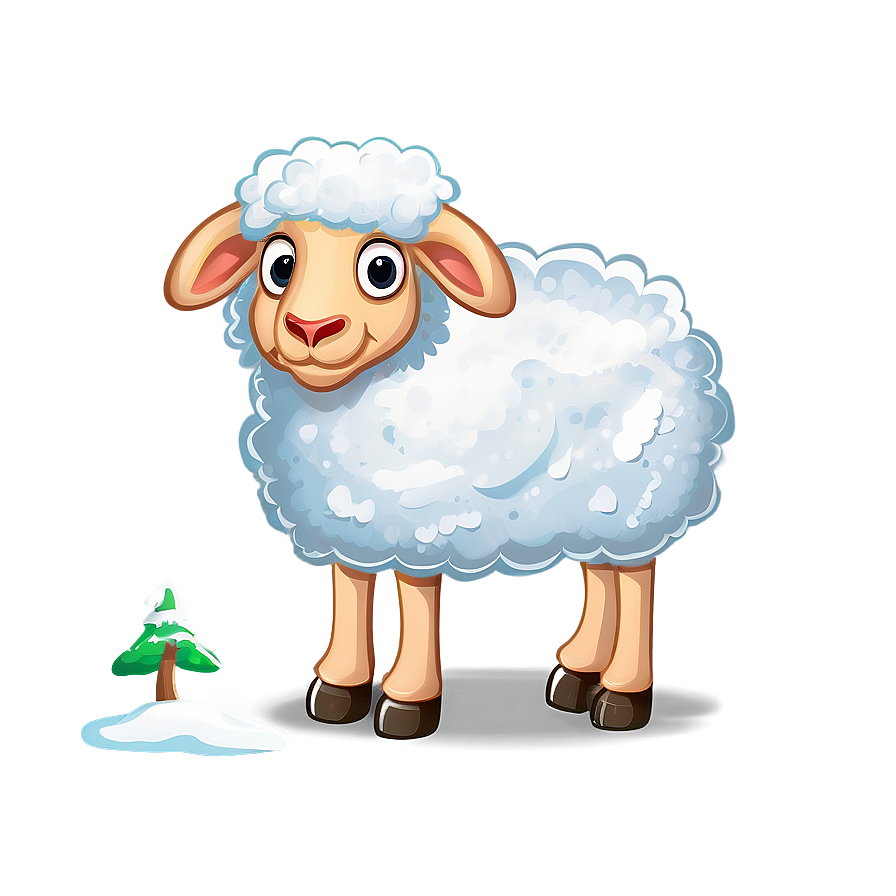 Cartoon Sheep In Snow Png 46 PNG Image