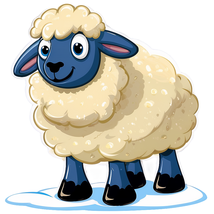 Cartoon Sheep In Snow Png 83 PNG Image