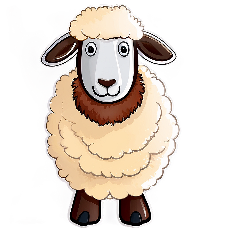 Cartoon Sheep With Wool Png Epg70 PNG Image