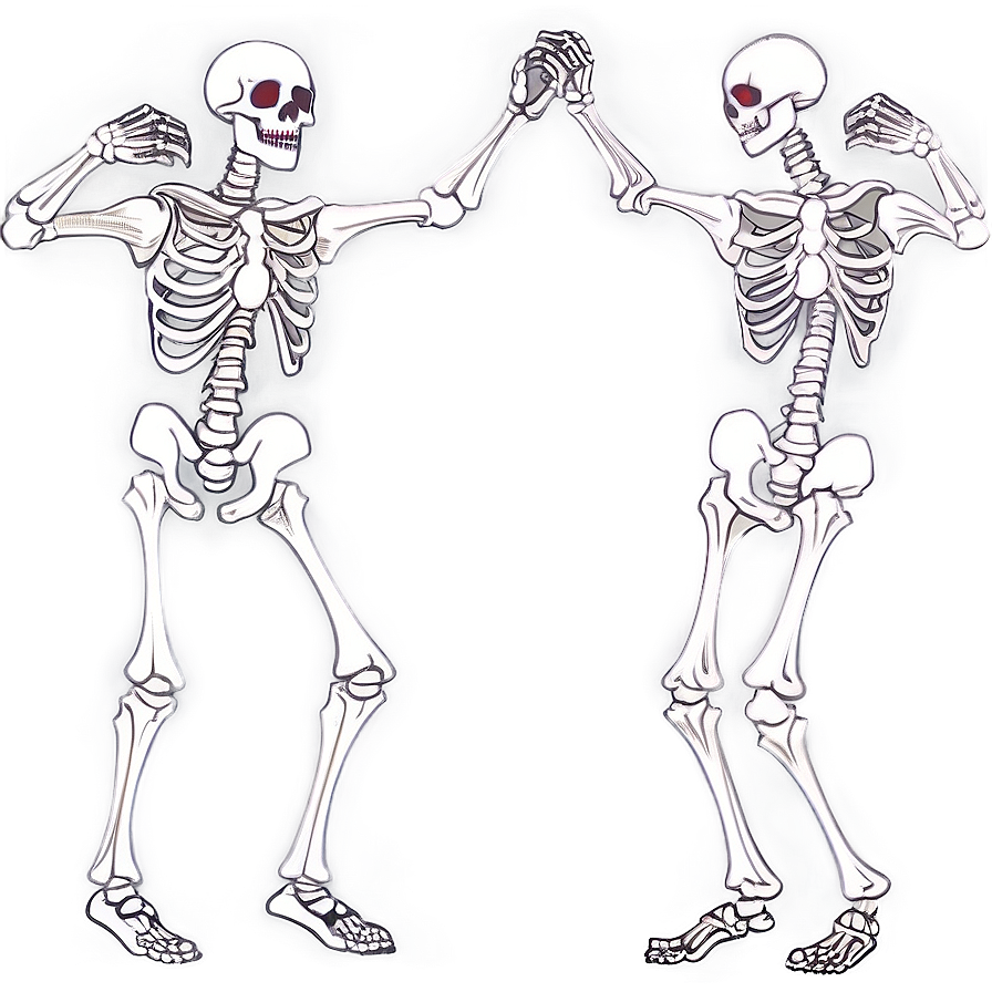 Cartoon Skeleton Dance Png 06262024 PNG Image