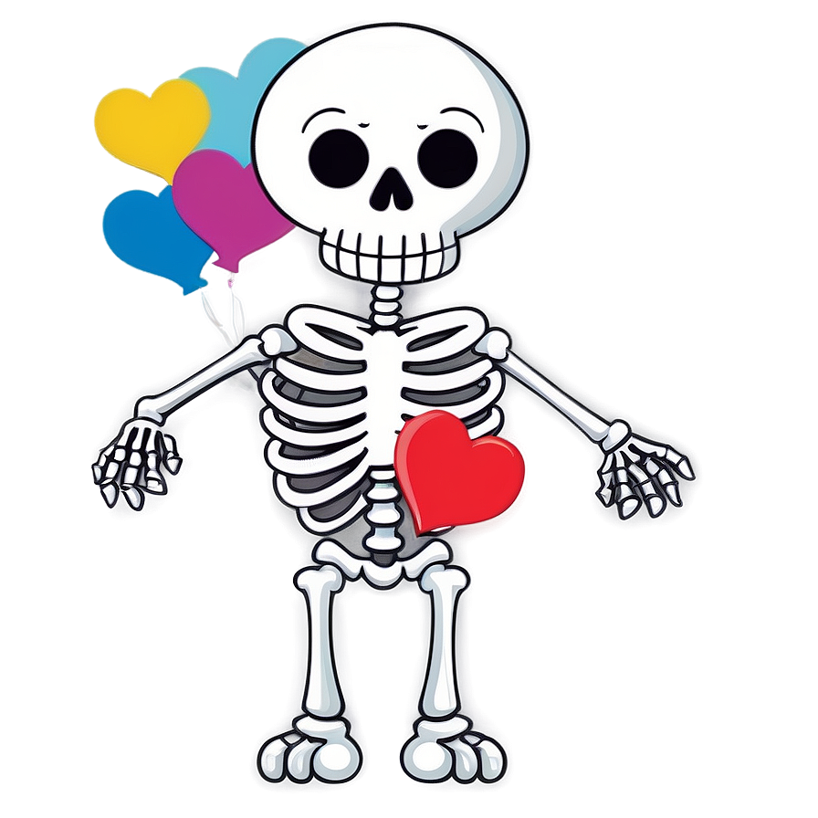 Cartoon Skeleton In Love Png Ubc PNG Image