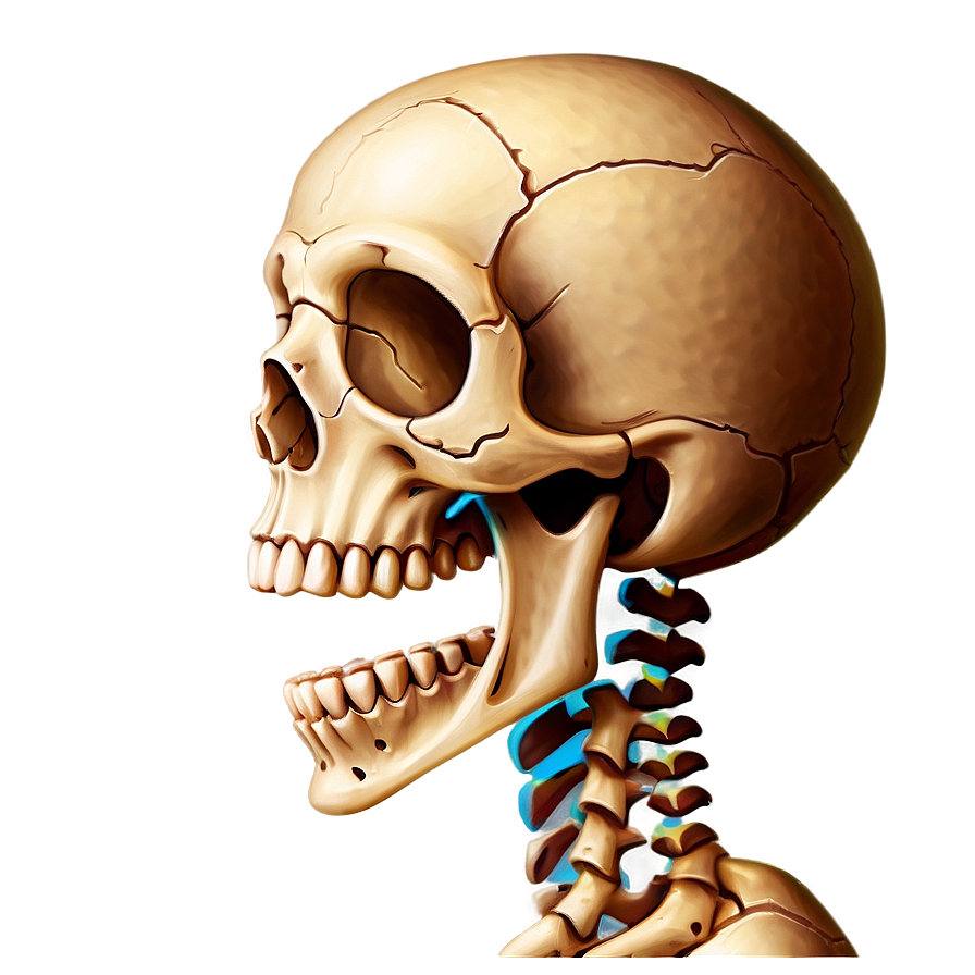 Cartoon Skeleton Side View Png Ope66 PNG Image