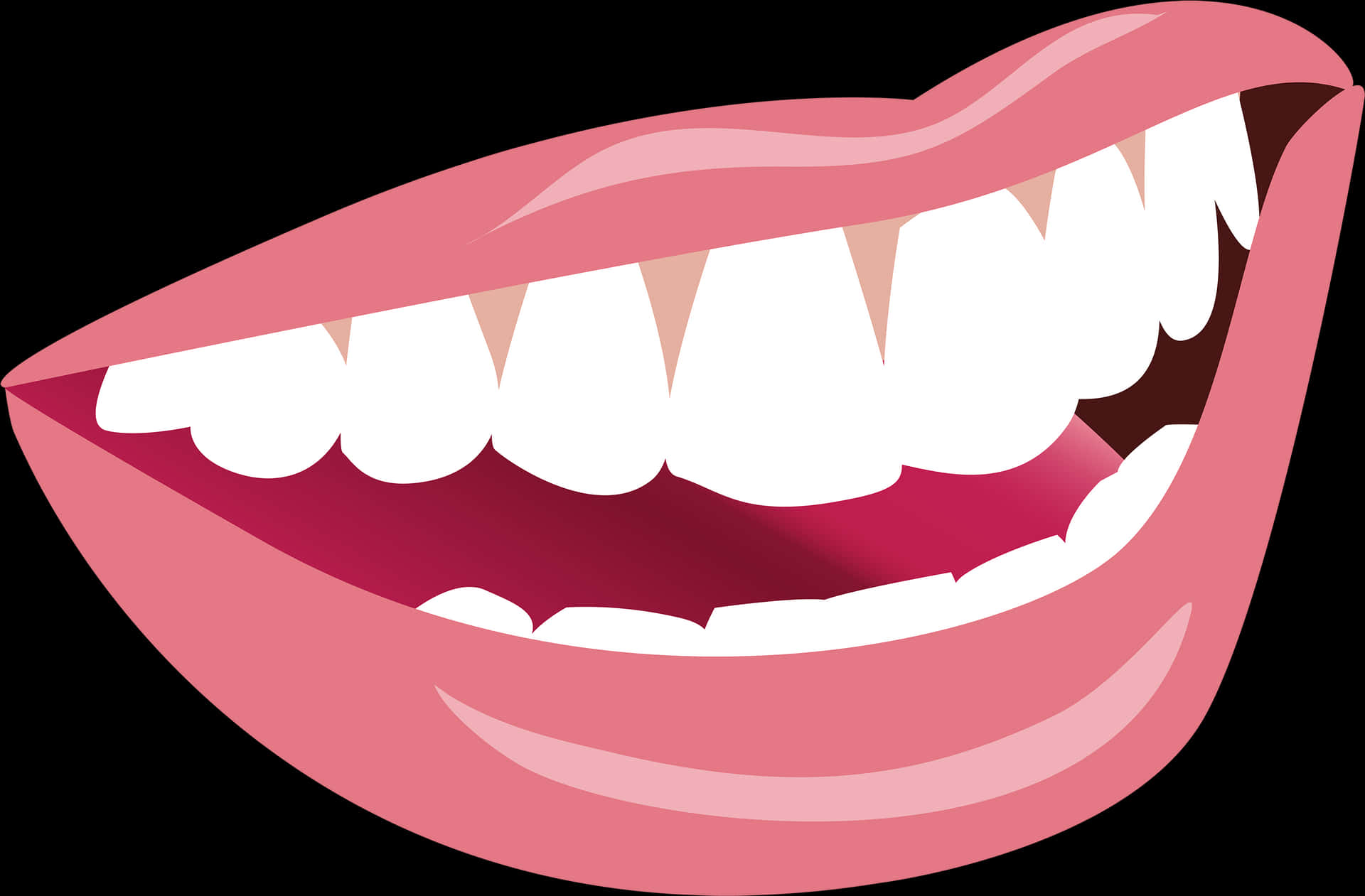 Cartoon Smile Illustration PNG Image