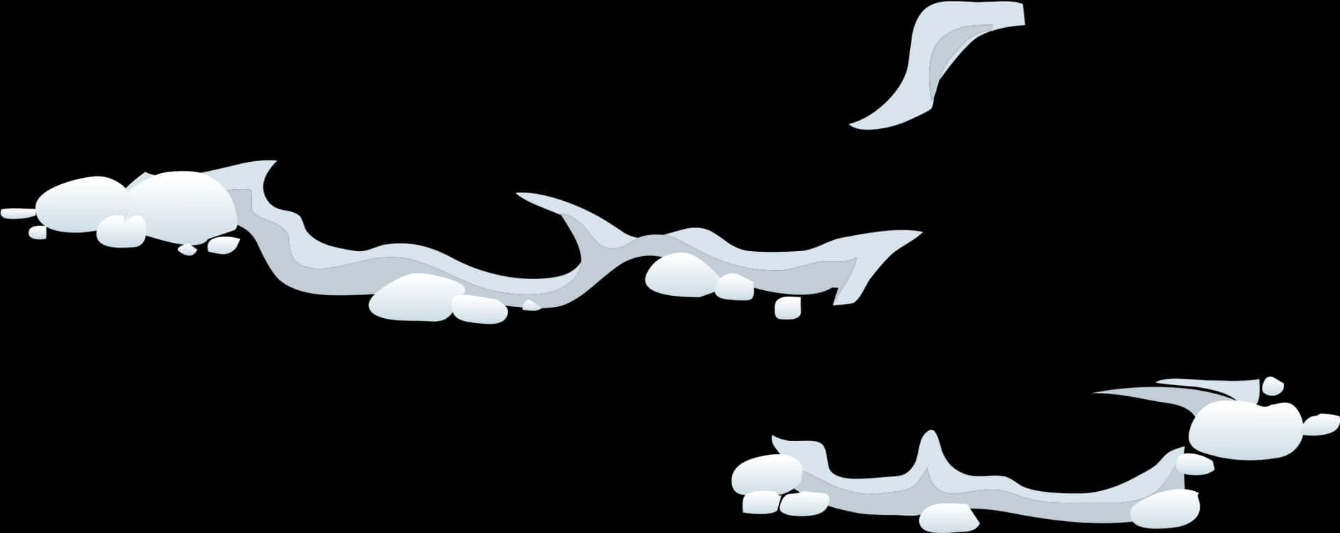 Cartoon Snow Drifts PNG Image