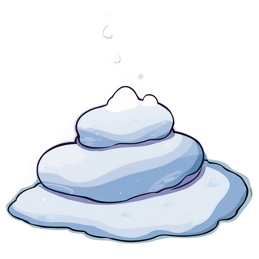 Cartoon Snow Pile Png Jok PNG Image