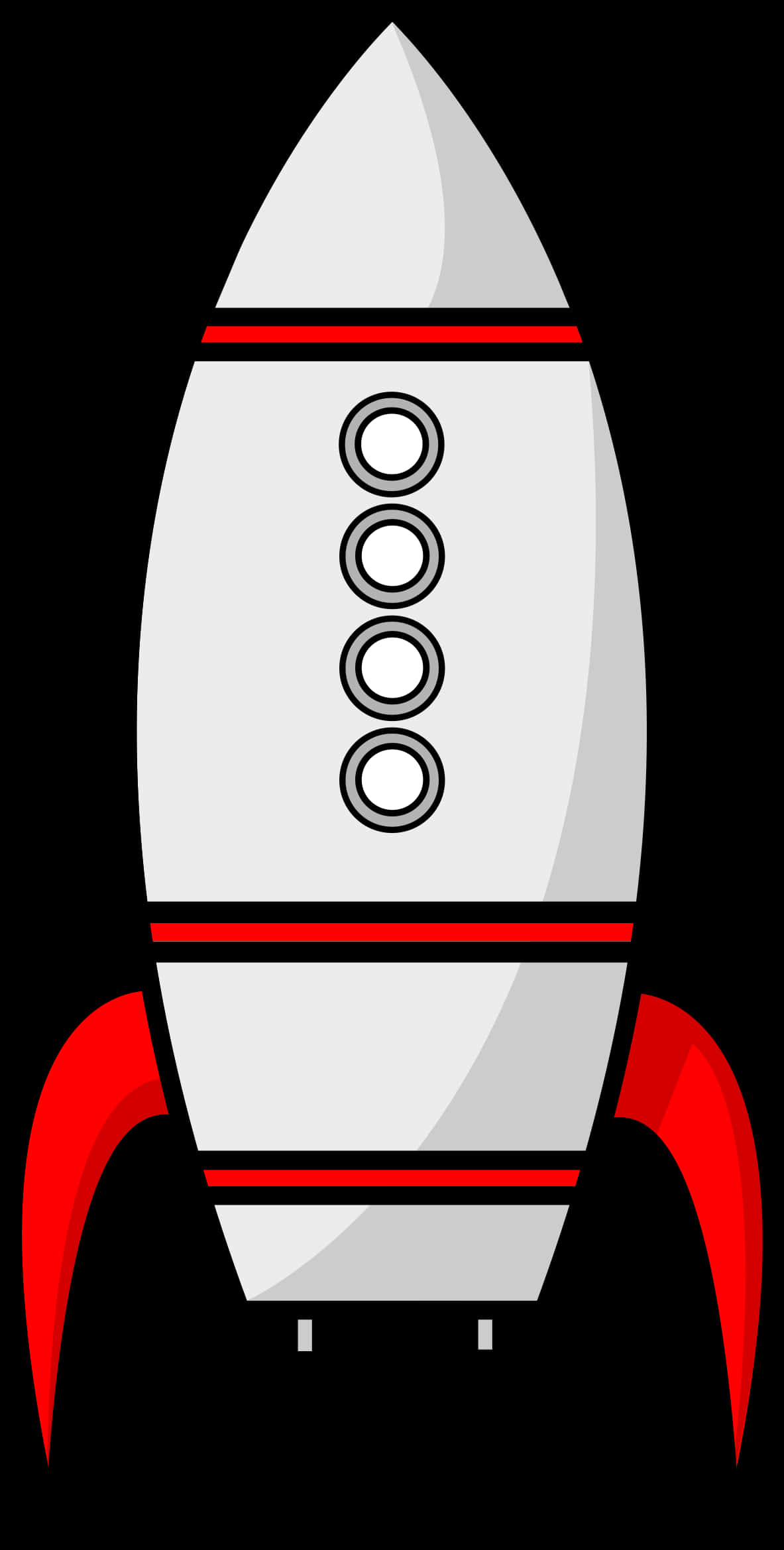 Cartoon Space Rocket PNG Image