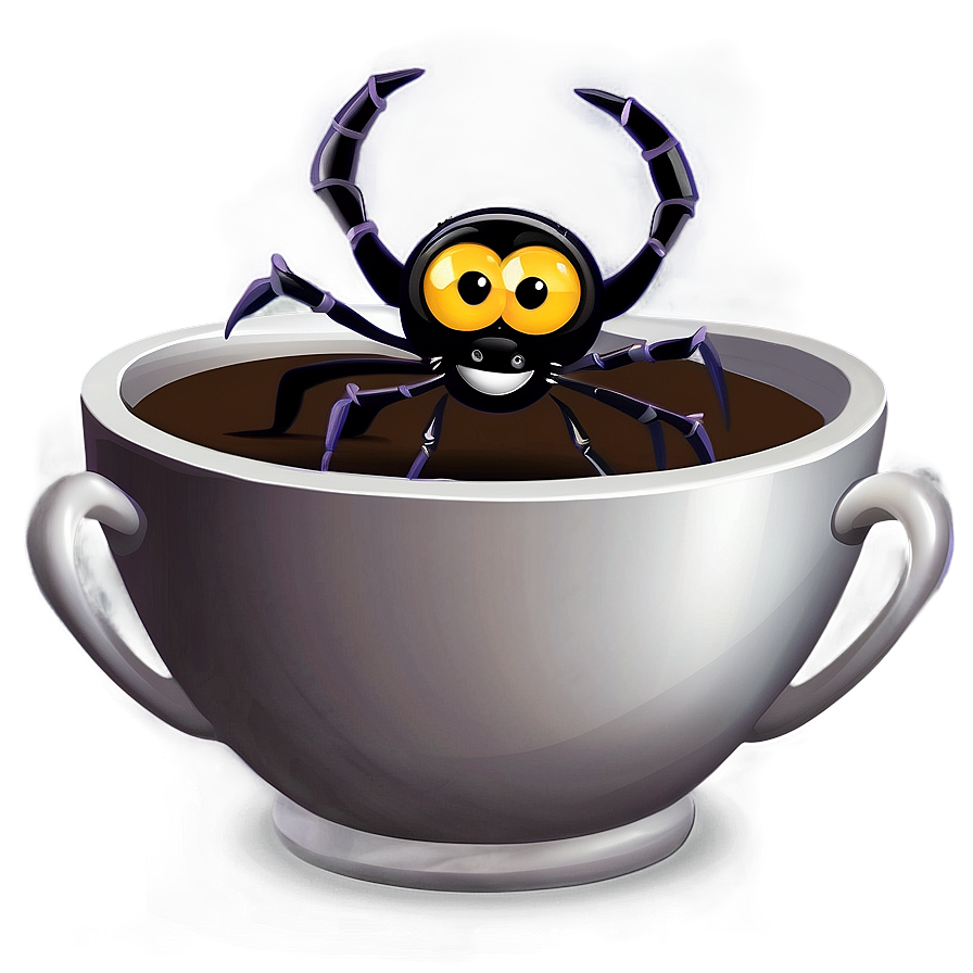 Cartoon Spider In Cup Png Mrk57 PNG Image