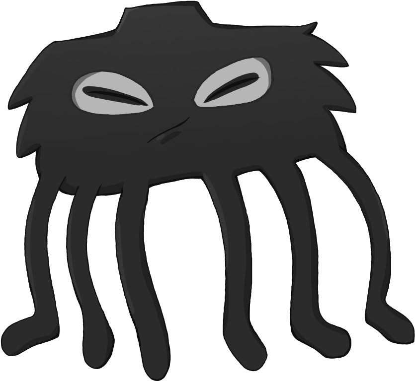 Cartoon Spider Silhouette PNG Image