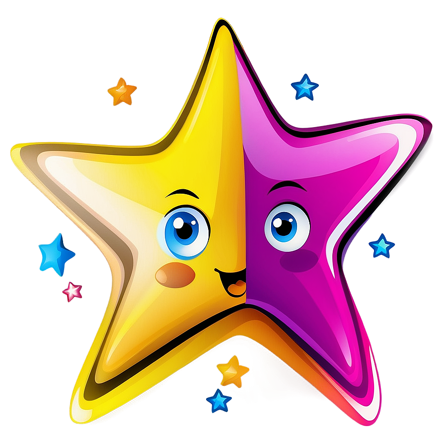 Cartoon Star Clipart Png Dtu78 PNG Image