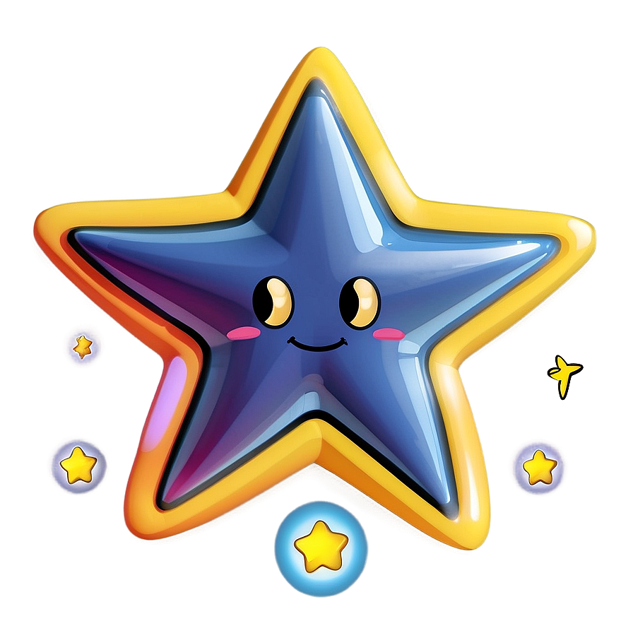 Cartoon Star Emoji Png Ffd PNG Image