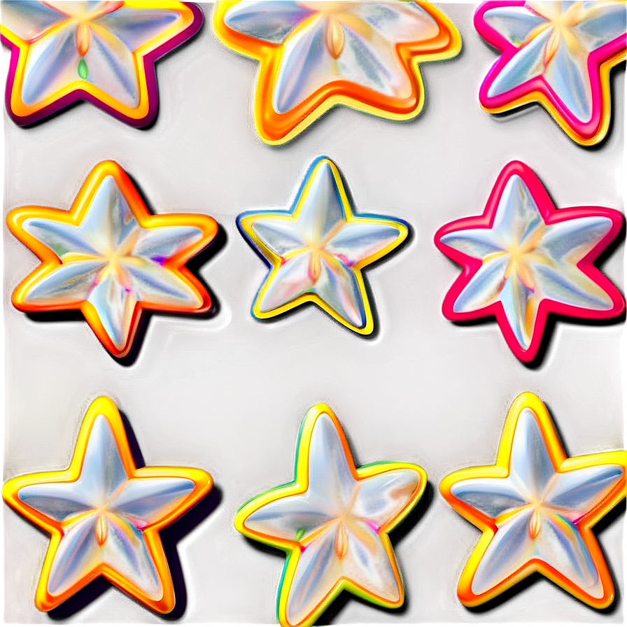 Cartoon Star Pattern Png Ghi PNG Image