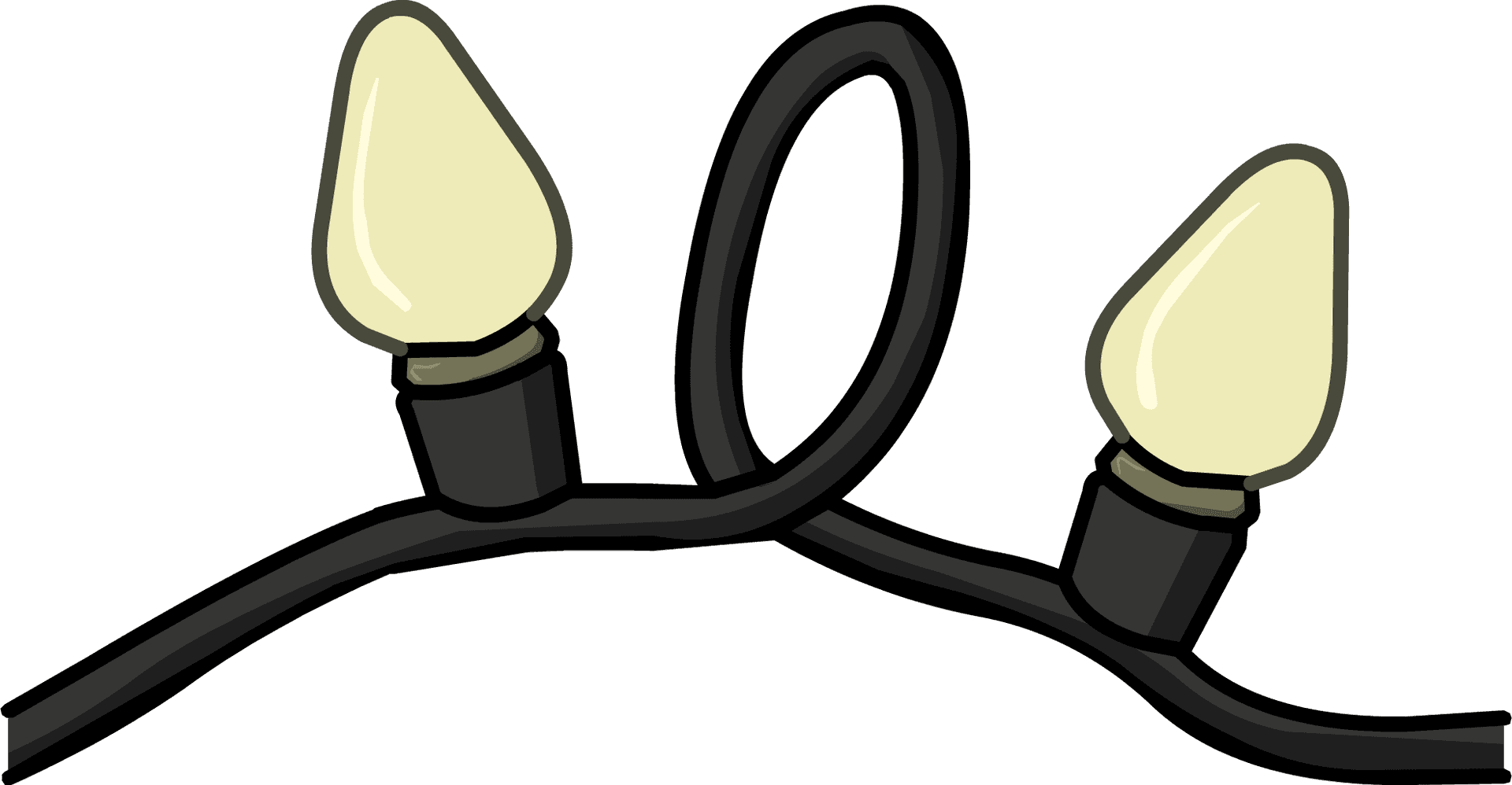 Cartoon String Lights Illustration PNG Image