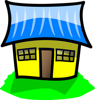 Cartoon Style Colorful House PNG Image