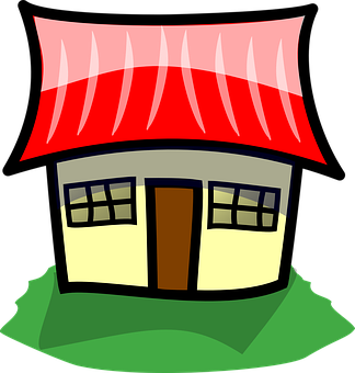 Cartoon Style Colorful House PNG Image