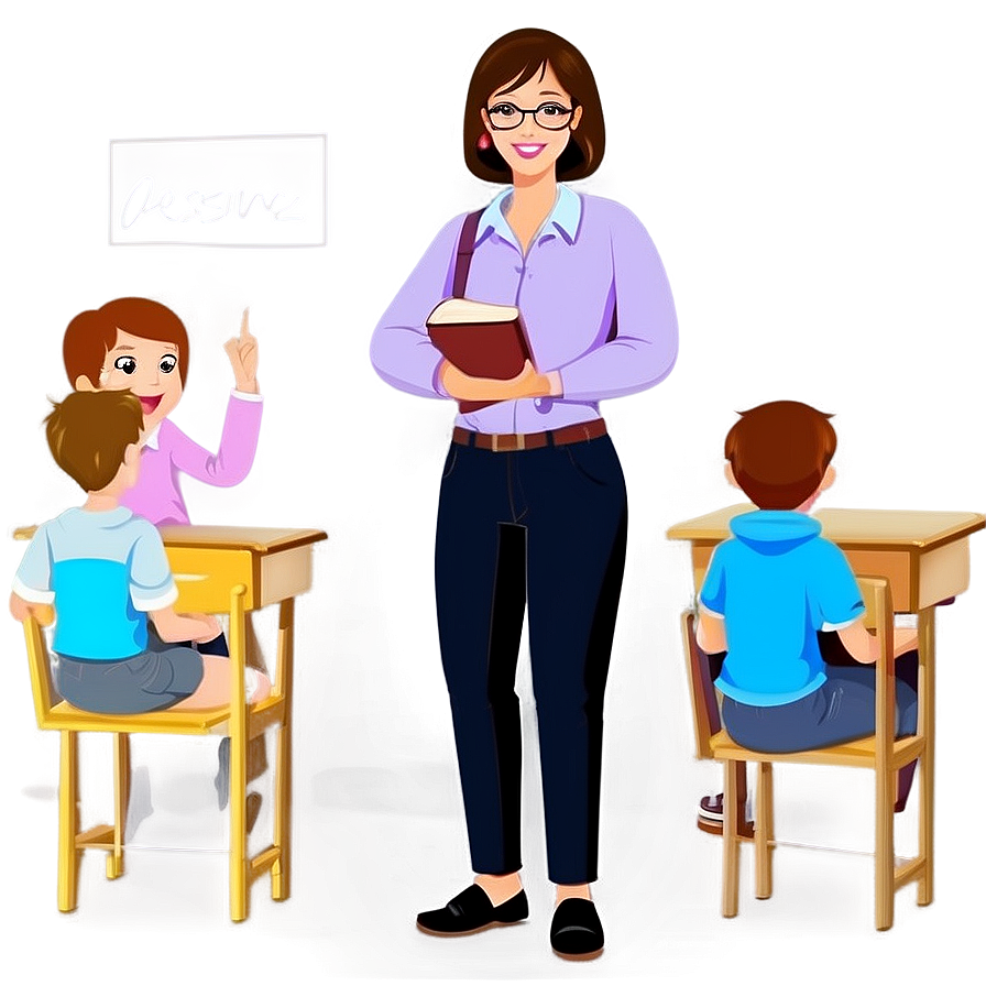 Cartoon Teacher Png Ajy79 PNG Image