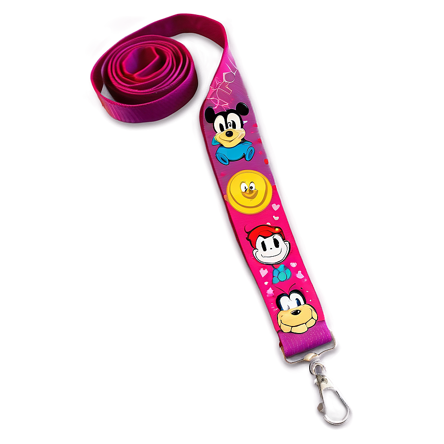 Cartoon Themed Lanyard Png Wru41 PNG Image