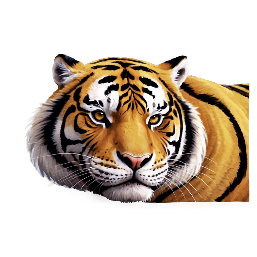 Cartoon Tiger Face Smile Png 06252024 PNG Image