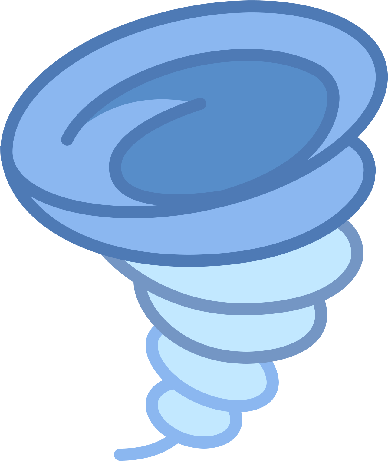 Cartoon Tornado Graphic PNG Image