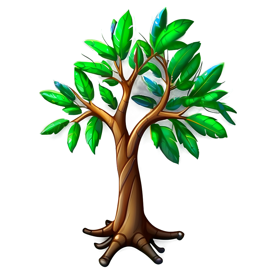 Cartoon Tree Branch Png Qrc PNG Image