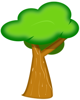 Cartoon_ Tree_ Vector_ Graphic PNG Image