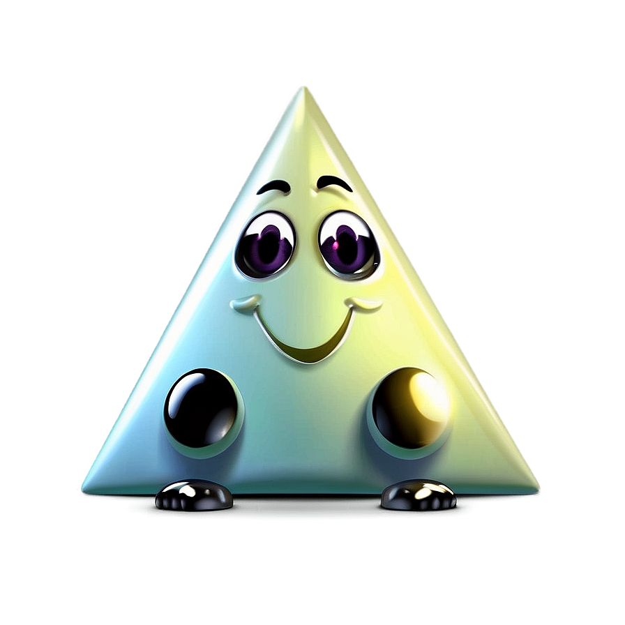 Cartoon Triangle Character Png Sti15 PNG Image