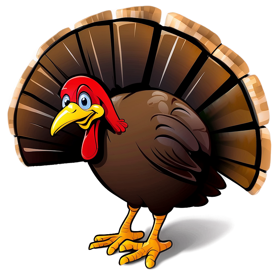 Cartoon Turkey C PNG Image