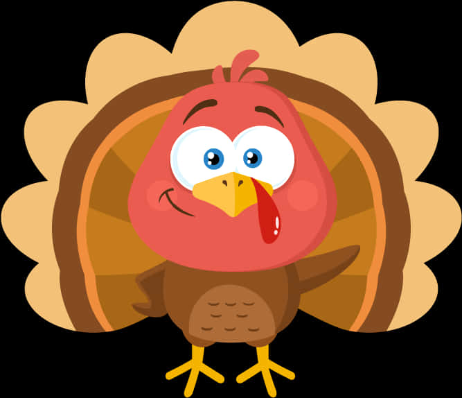 Cartoon Turkey Illustration PNG Image